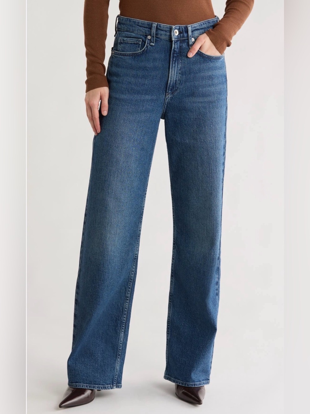 rag & bone Lori mid rise wide leg jeans